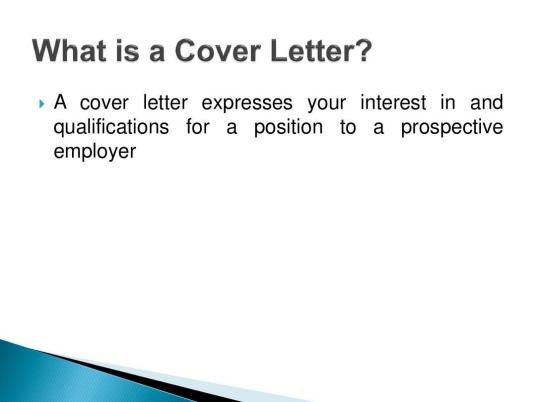 cover letter