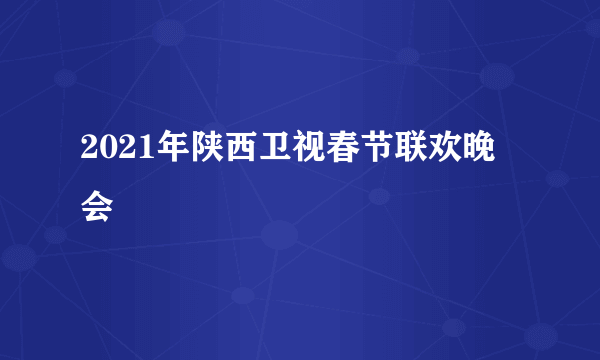 2021年陕西卫视春节联欢晚会