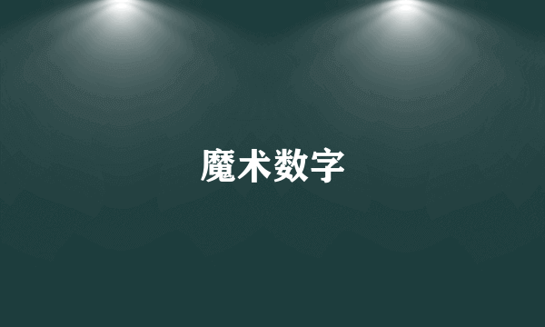 魔术数字