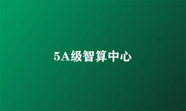 5A级智算中心