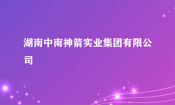 湖南中南神箭实业集团有限公司