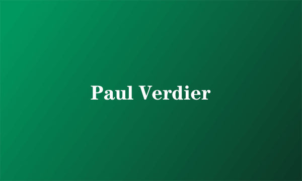 Paul Verdier