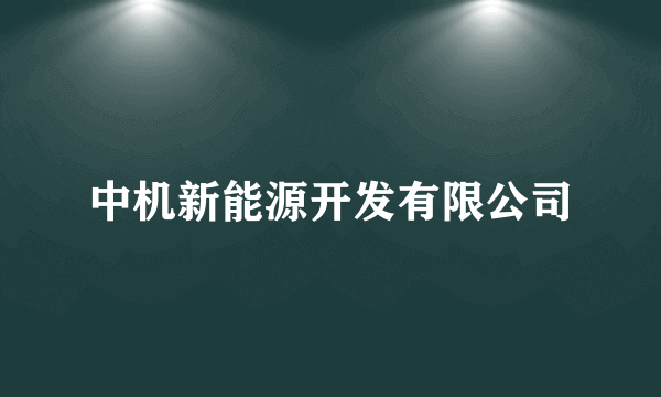 中机新能源开发有限公司