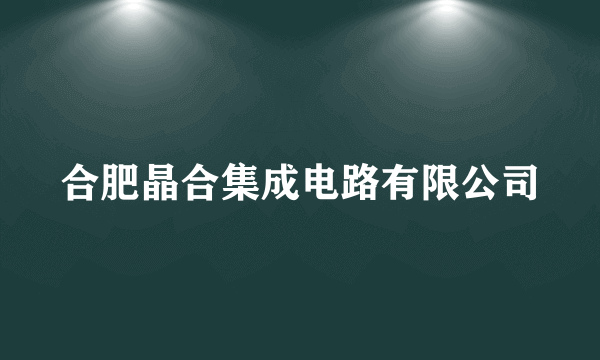 合肥晶合集成电路有限公司