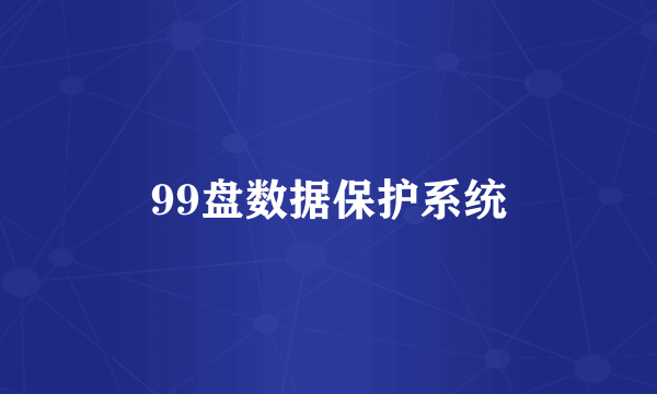 99盘数据保护系统