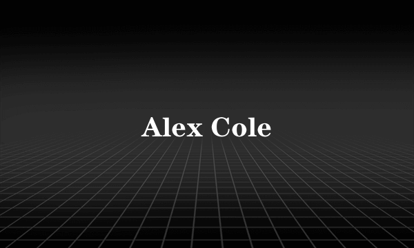 Alex Cole