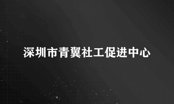 深圳市青翼社工促进中心