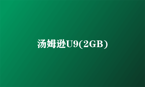 汤姆逊U9(2GB)