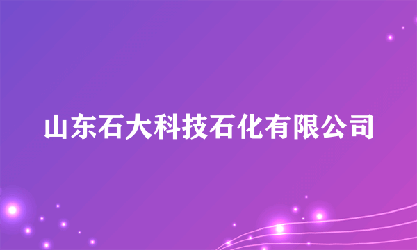 山东石大科技石化有限公司