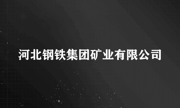 河北钢铁集团矿业有限公司