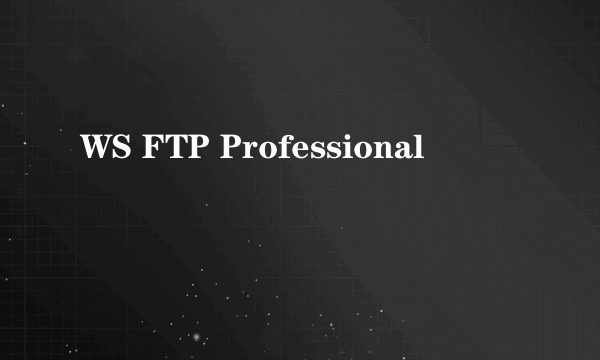 WS FTP Professional