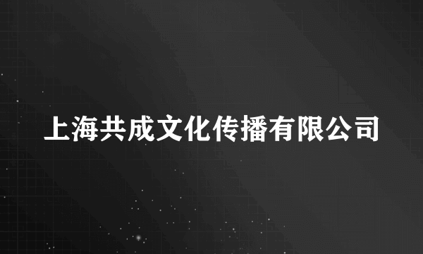 上海共成文化传播有限公司