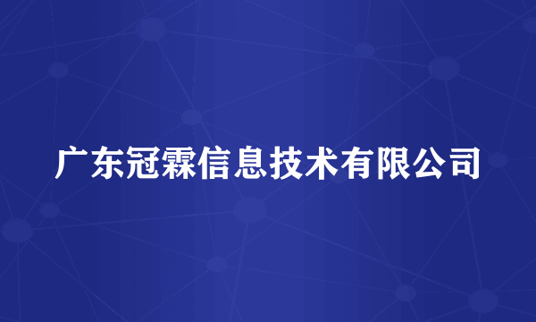 广东冠霖信息技术有限公司