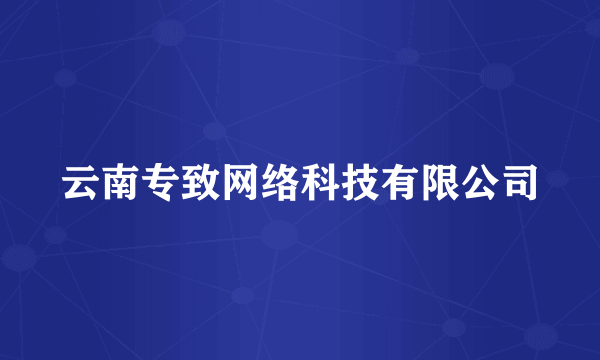 云南专致网络科技有限公司