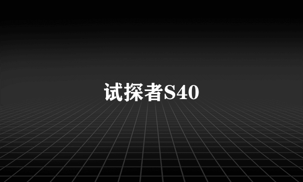 试探者S40