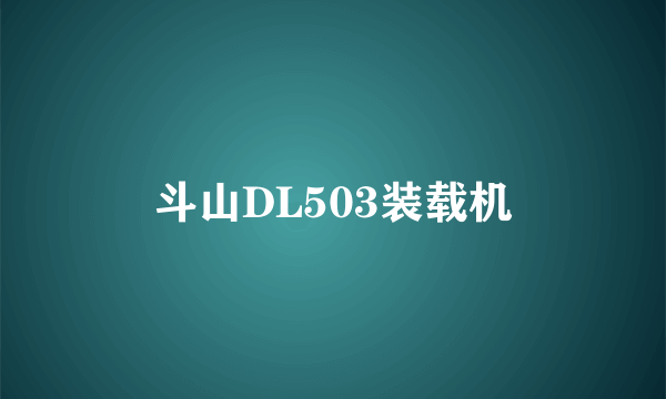 斗山DL503装载机