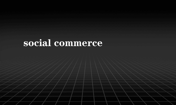 social commerce