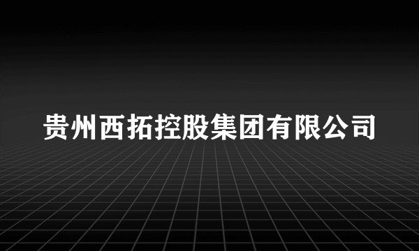 贵州西拓控股集团有限公司