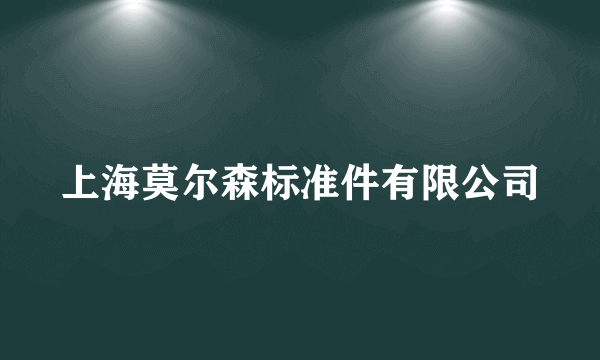 上海莫尔森标准件有限公司