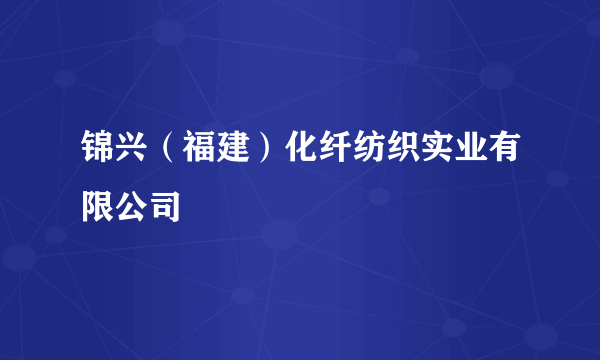 锦兴（福建）化纤纺织实业有限公司