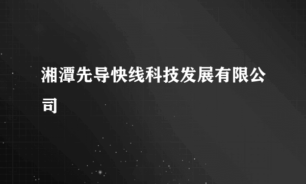 湘潭先导快线科技发展有限公司