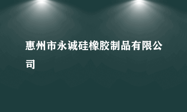 惠州市永诚硅橡胶制品有限公司