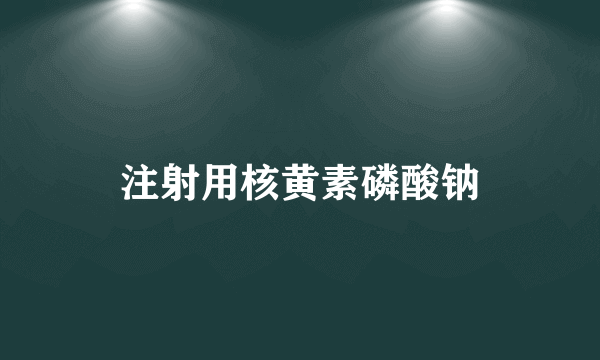 注射用核黄素磷酸钠