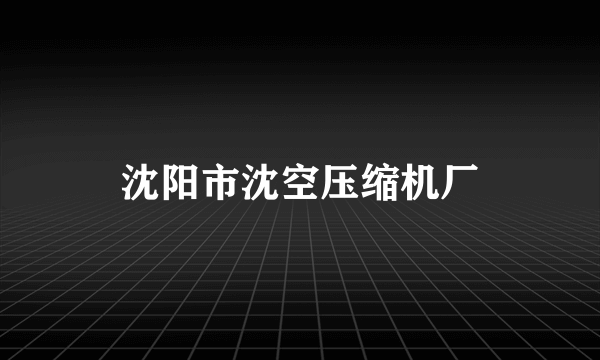 沈阳市沈空压缩机厂