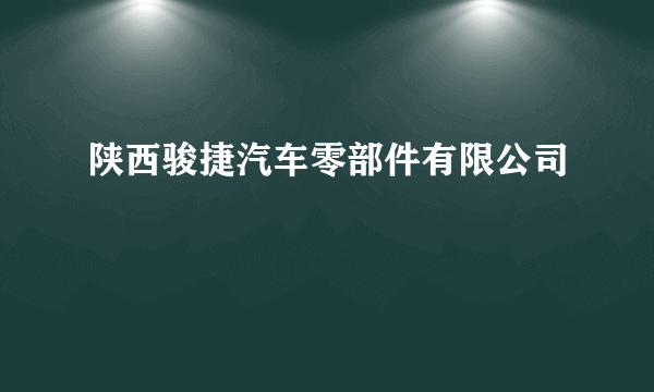 陕西骏捷汽车零部件有限公司