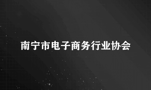 南宁市电子商务行业协会