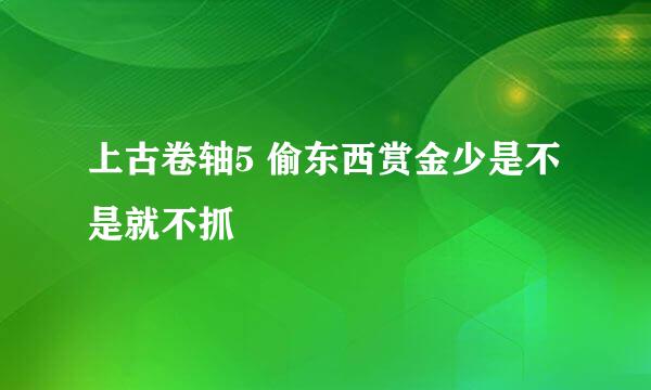 上古卷轴5 偷东西赏金少是不是就不抓