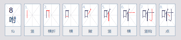 “咐”能组什么词？