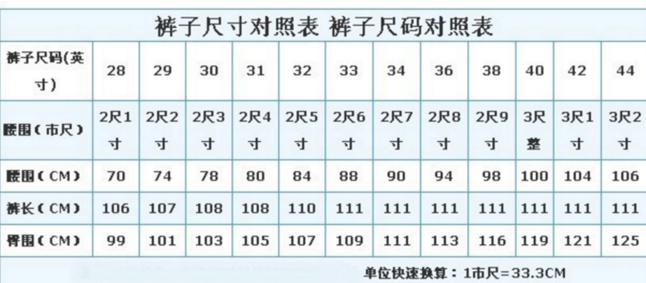 腰围80厘米是几尺