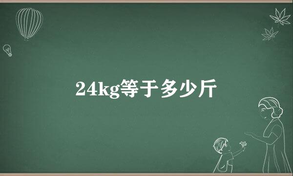 24kg等于多少斤