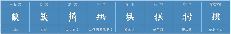 “拱”字能组成哪些词？