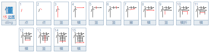 懂字的拼音是什么