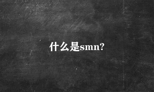 什么是smn?