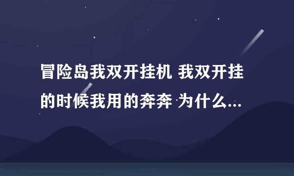 冒险岛我双开挂机 我双开挂的时候我用的奔奔 为什么再双开游戏的时候挂不弹出来