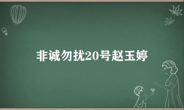 非诚勿扰20号赵玉婷