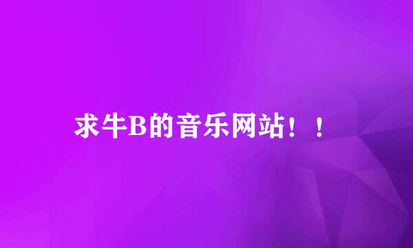 求牛B的音乐网站！！