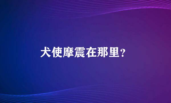 犬使摩震在那里？