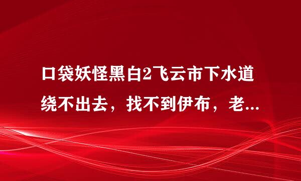 口袋妖怪黑白2飞云市下水道绕不出去，找不到伊布，老是遇到小拉达和蝙蝠，有多少几率是可以遇到伊布的？