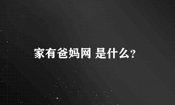 家有爸妈网 是什么？