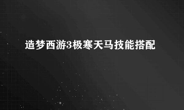 造梦西游3极寒天马技能搭配