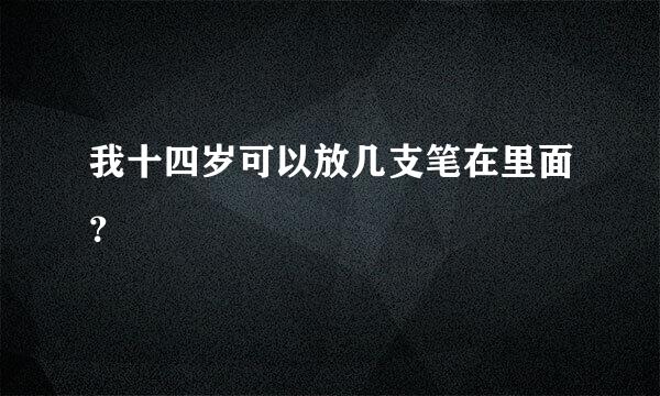 我十四岁可以放几支笔在里面？