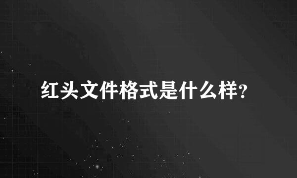 红头文件格式是什么样？