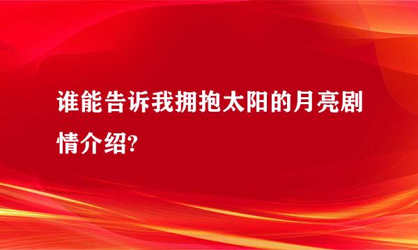 谁能告诉我拥抱太阳的月亮剧情介绍?