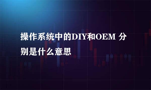 操作系统中的DIY和OEM 分别是什么意思