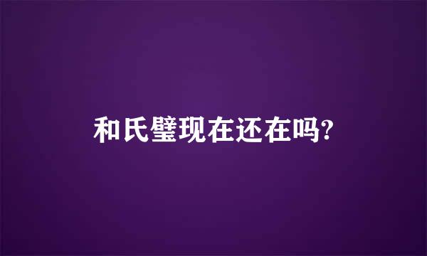 和氏璧现在还在吗?