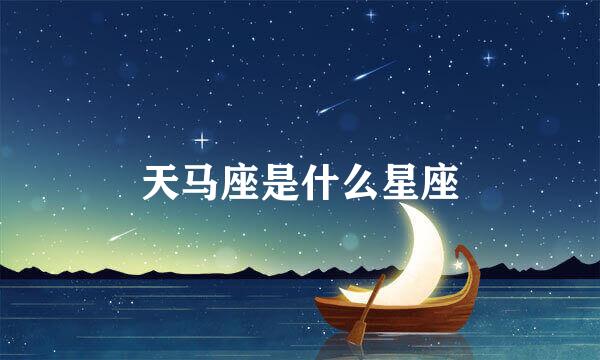 天马座是什么星座